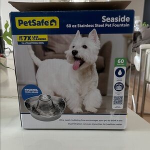 PetSafe Seaside Stainless Steel Pet Fountain